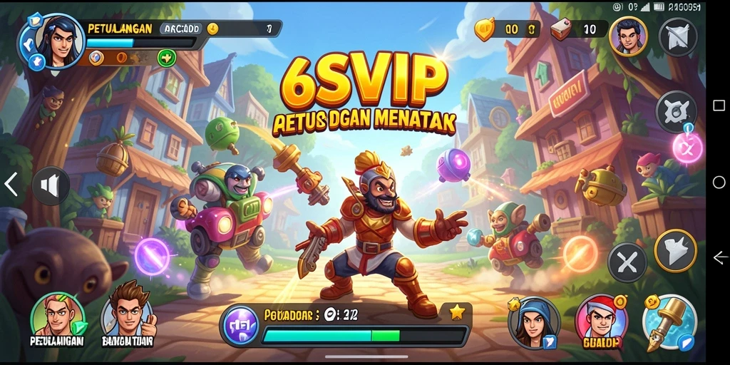 Tampilan gameplay <strong>6SVIP</strong> dengan aksi seru dan tantangan menarik.