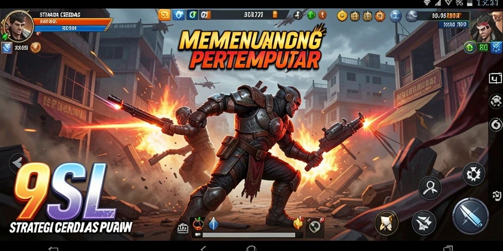 Tampilan gameplay strategis yang memukau dan penuh aksi.