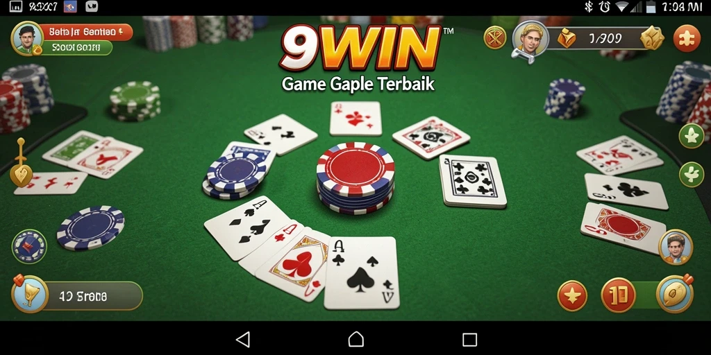 Screenshot utama 9WIN menampilkan gameplay Gaple yang seru dan menantang.