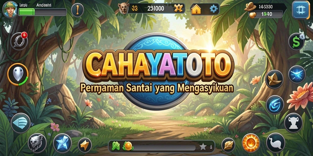 Tampilan gameplay menarik dari CAHAYATOTO yang penuh warna.
