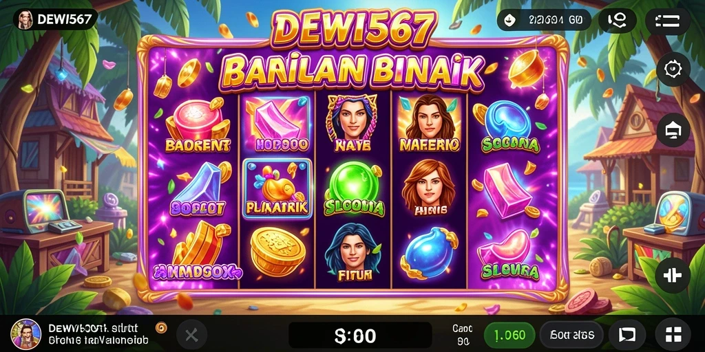 Tampilan gameplay DEWI567 yang menarik dengan fitur slot seru.