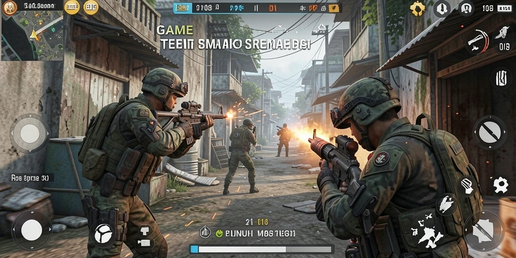 Tangkapan layar utama F08 menampilkan aksi gameplay TPS yang mendebarkan.