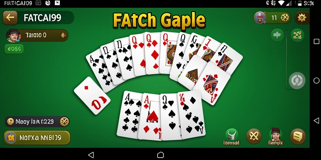 Screenshot gameplay FATCAI99 menampilkan serunya permainan Gaple.