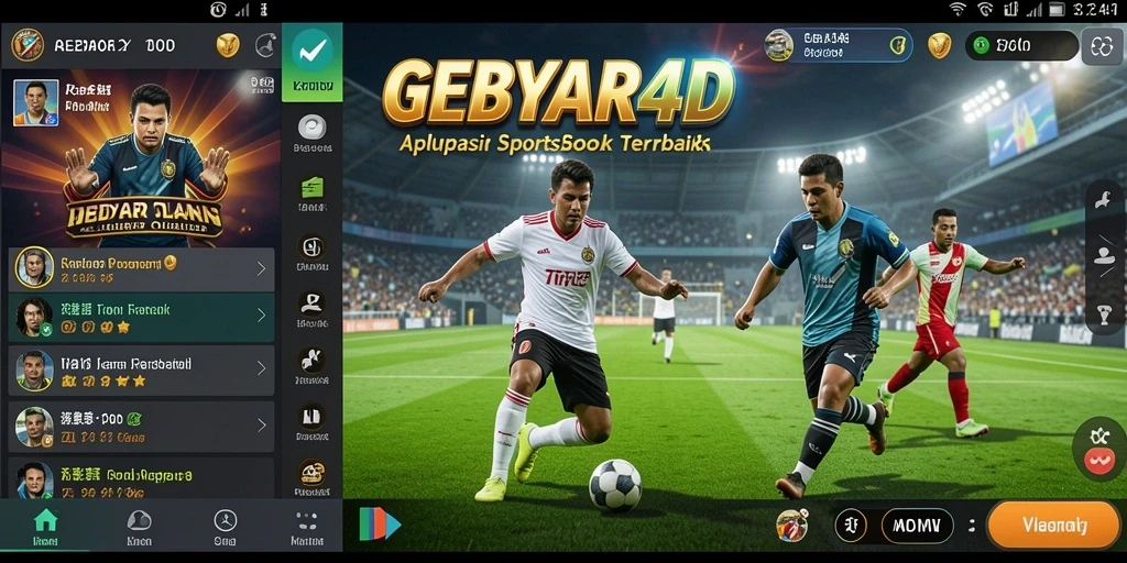 Tampilan menarik dari gameplay Sportsbook di GEBYAR4D.