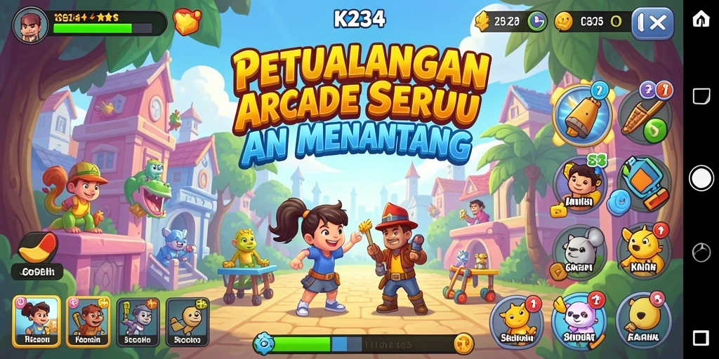Gameplay dinamis dan mengasyikkan di K234.
