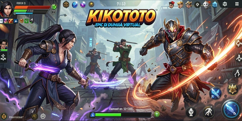 Gameplay menegangkan dengan aksi pertarungan yang intens.