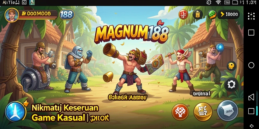 Tampilan gameplay MAGNUM188 yang menawan dan penuh warna.