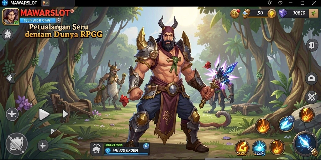 Tangkapan layar gameplay seru dari MAWARSLOT yang menunjukkan pertempuran epik.