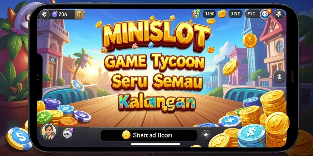 Screenshot gameplay menunjukkan desain kasino mini yang menarik dan slot yang beragam.