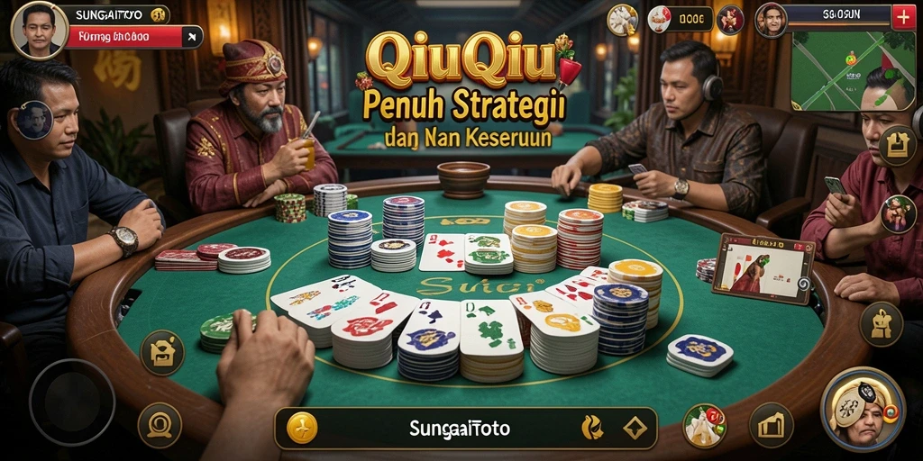 Tampilan gameplay QiuQiu yang seru dan interaktif di SUNGAITOTO.